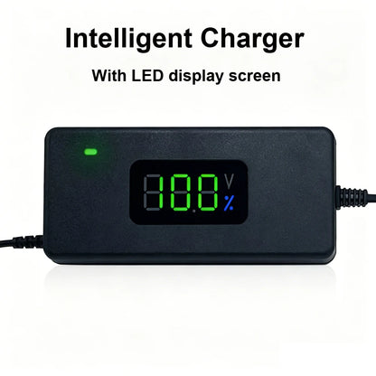 Smart Battery Charger For Lithium Batteries 36V 10S 42V/48V 13S 54.6V 2A With LED Display For Power Li-ion Chargers