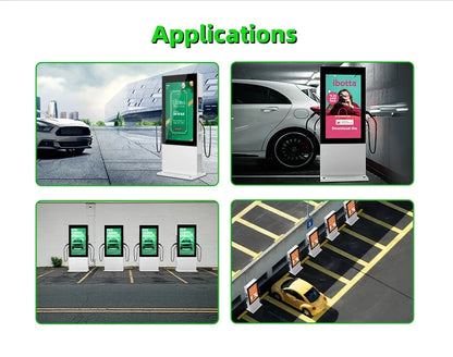 Customized Ev Charging Station Portable Environmental Friendly Dc 22Kw Ev Charger Advertising Screen Charging Station for USA