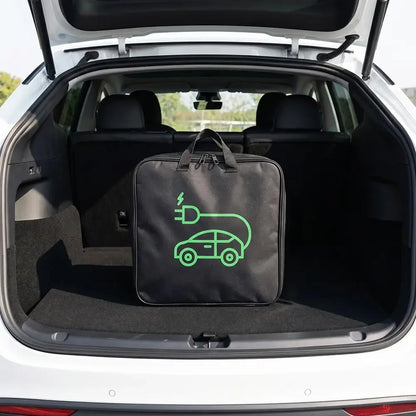 EV Cable Organizer Bag Electric Car Charger Box  Waterproof Car Battery Cable Handled Bag EV Car Charging Gun Storage Organizer
