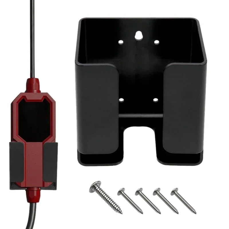EV Charger Holder Stand Rack Wall Mounted Electric Vehicle Charging Box Holder Bracket Stand with Cable Management for J1772