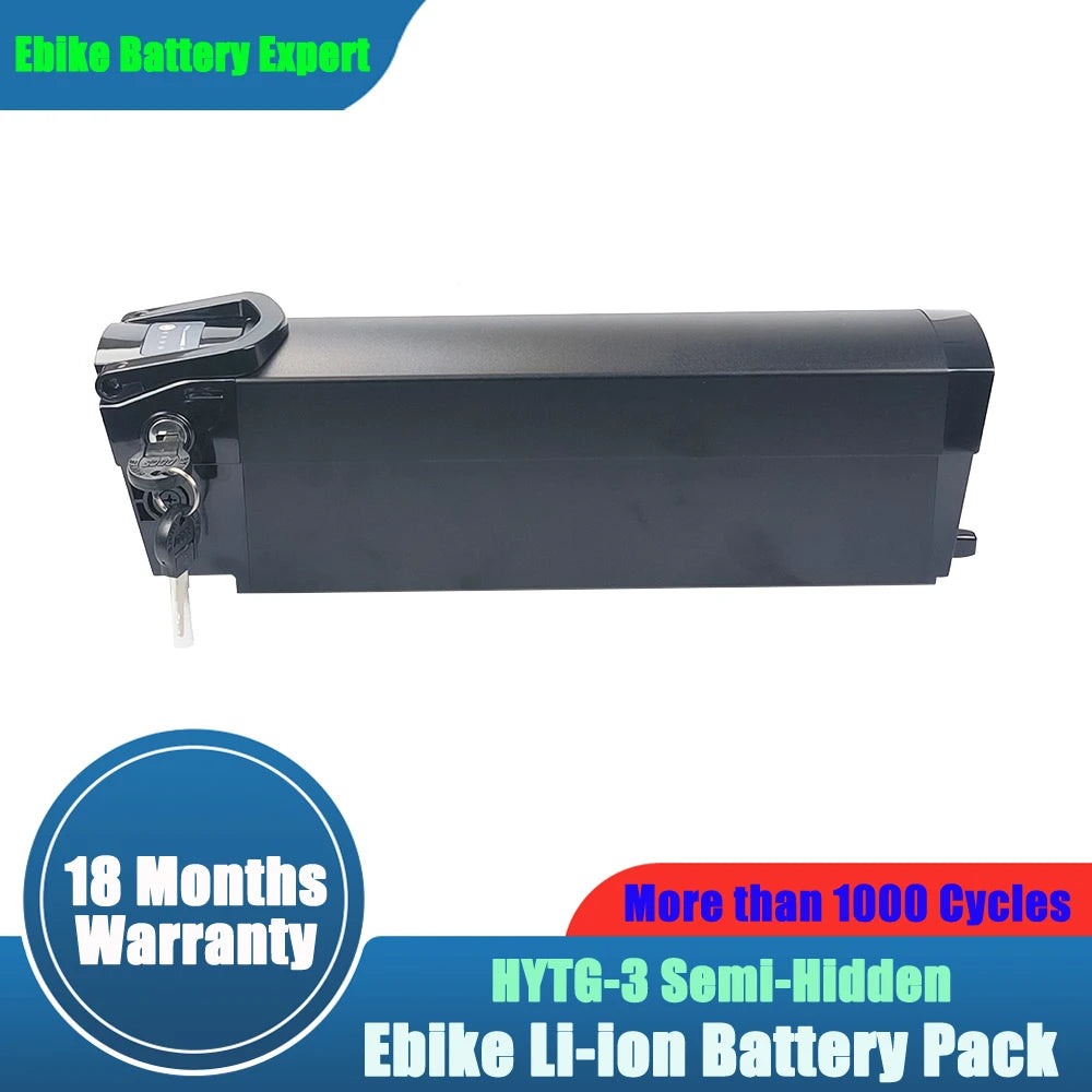 Lithium-ion Battery Pack for Folding Electric Bikes, 36V, 10.4Ah, 15Ah, 17.5Ah, 630Wh, 500W, 750W, QuietKat Bandit, VELEC R36