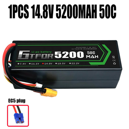 Batteries Lipo 7.4V 11.1V 15.2V 14.8V 22.2V 2S 3S 4S 6S 5200Mah 7000mAh 9200mAh 10000mAh for RC Car Truck Evader BX Truggy