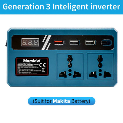New 120W Lithium Battery Inverter DC 18-21V To AC 220V Electric Tool Battery Inverter Power Inverter, Stable power output