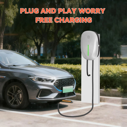 JDMEX 7KW EV Charger Station 32A 1Phase Type1 / GBT Electric Vehicle Car Charger EVSE Wallbox Wallmount 7KW 5M Cable SAE J1772
