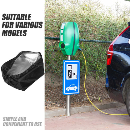 Electric Vehicle Charger Cover Waterproof Rainproof Sunproof Dustproof Wall Mounted Outdoor Charging Station Protection for Ev