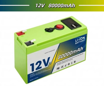 12V 18650 Lithium Battery 200Ah LiFePO4 Deep Cycle Built-in BMS Applicable To UPS Suitable for Children's Toy Cars Scooters