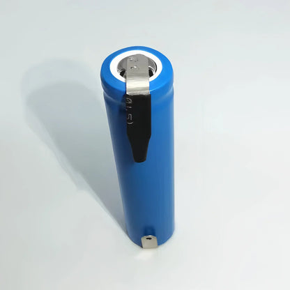 14650 Battery 3.7V 1200mAh Rechargeable Lithium Battery with Solder Tabs for Watch Flashlight Walkie Talkie Electric Toothbrush