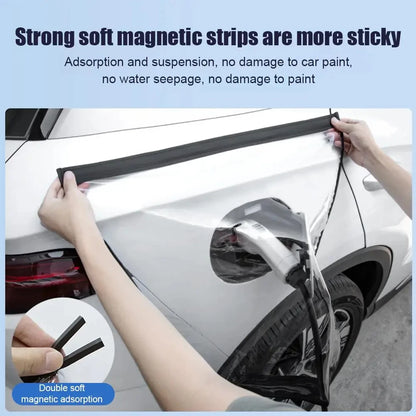 Outdoor Electric Vehicle Charger Port Rainproof Dustproof Cover Transparent Waterproof Cover Magnetic EV Charger Port Protector