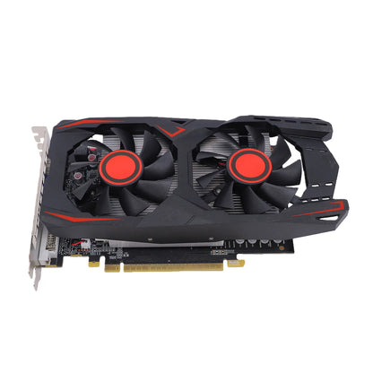 Graphics Card 6GB GDDR5 192BIT Double Fan PCIE 2.0 16X Slot Supports DVI VGA HD Multimedia Interface Gaming Video Card