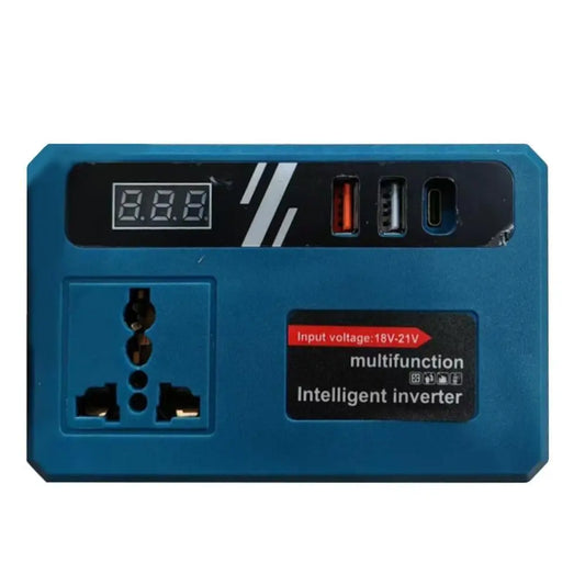 120W Lithium Battery Inverter DC 21V To 220V 3 USB Ports Power Converter Transformer High Power Multifunction Battery Inverter