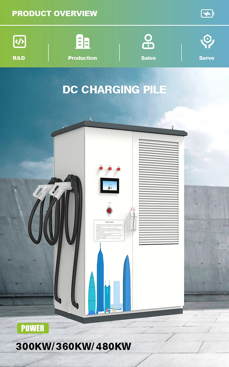 240KW Commercial EV DC Charger Rapid Charging Station for Electric Vehicles Public Parking Highway Rest Areas