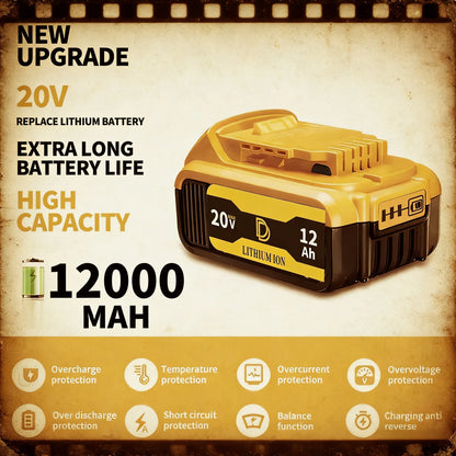 for DEWALT 20V 6000&8000mAh lithium ion battery, dewalt power tool DCB606, DCB205，DCB206，DCBGene，DCB200 MAX，20V dewalt batteries