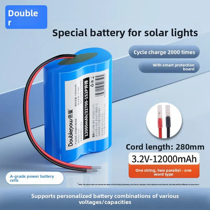 32700 lithium iron phosphate battery pack 3.2V mobile power supply 6.4 garden light street light 12.8V lithium battery