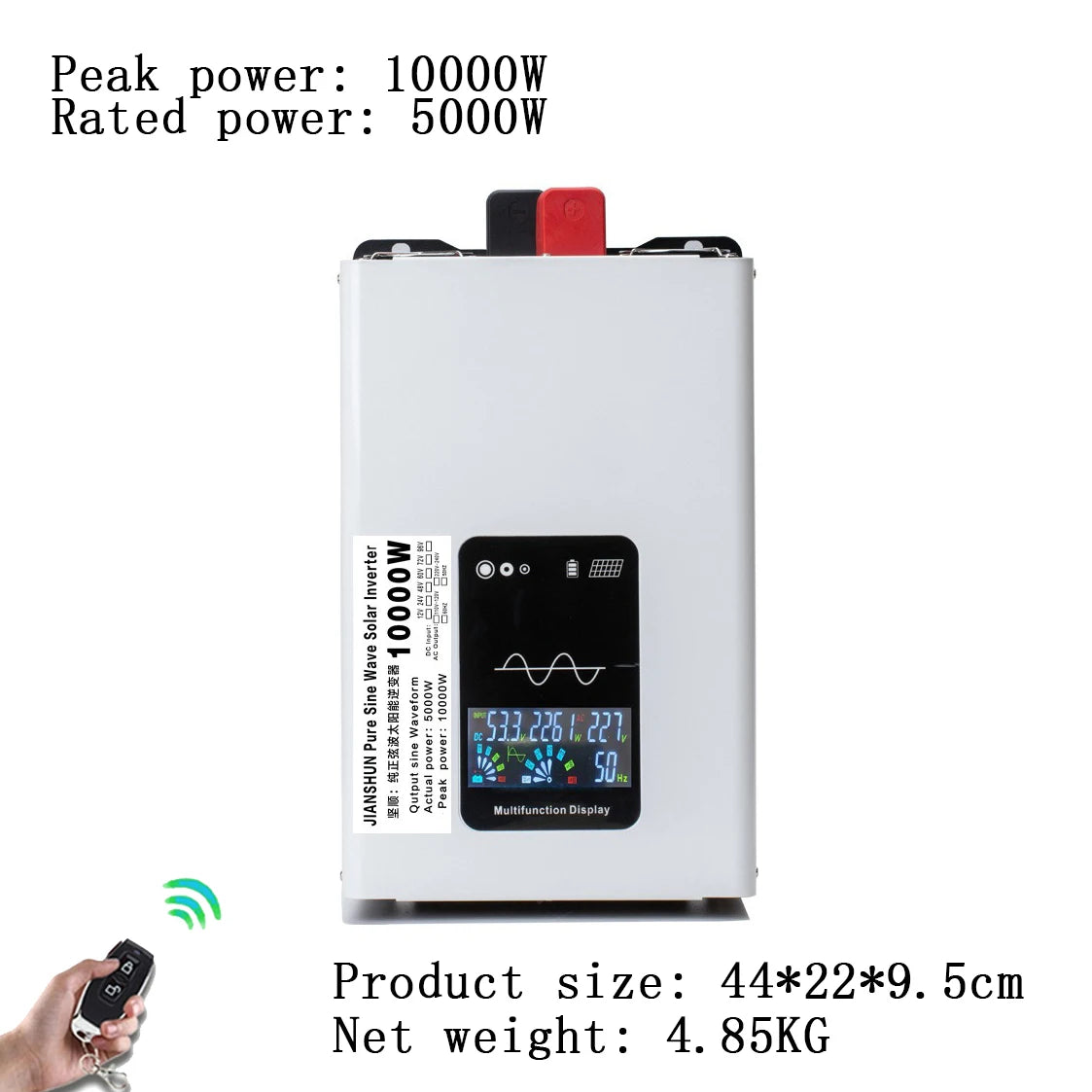 12000W 10000W 8000W Power Pure Sine Wave Inverter 12V 24v 220v 24V 48V 60V 72V To 110v Converter Solar Car Inverters Off Grid