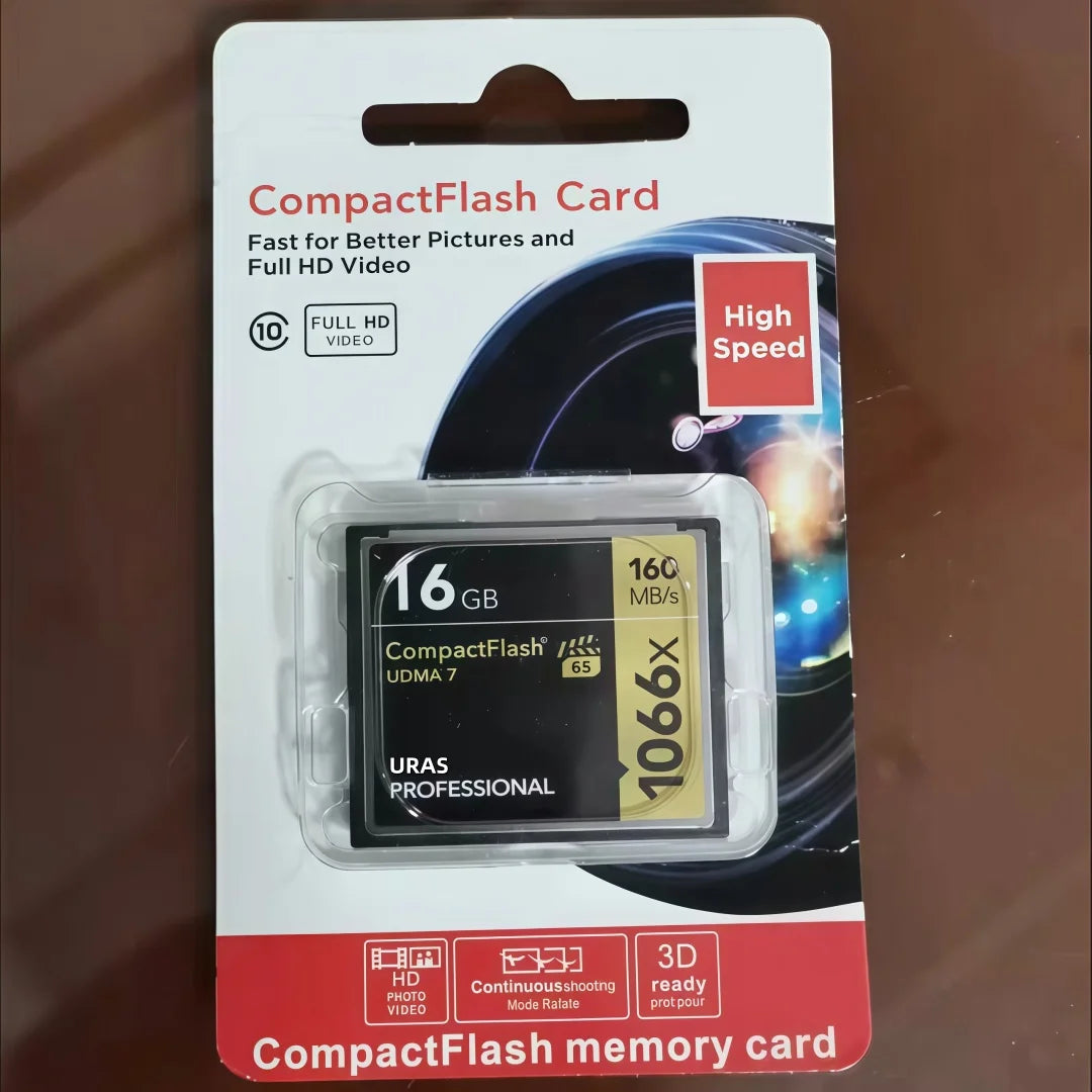 High Speed Professional CF Card 32GB 64GB 128GB  256GB Memory Card Compact Flash Cards Compactflash 1066x UDMA7 160mb/s