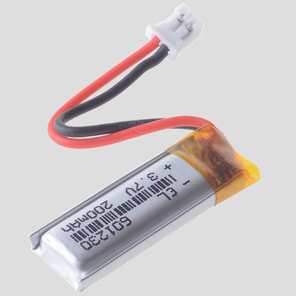 3.7V 200mAh 601230 Lithium Polymer Battery 301230 401230 501230 701230 801230 Rechargeable Lipo Batteries JST2.0 2Pin for Toys