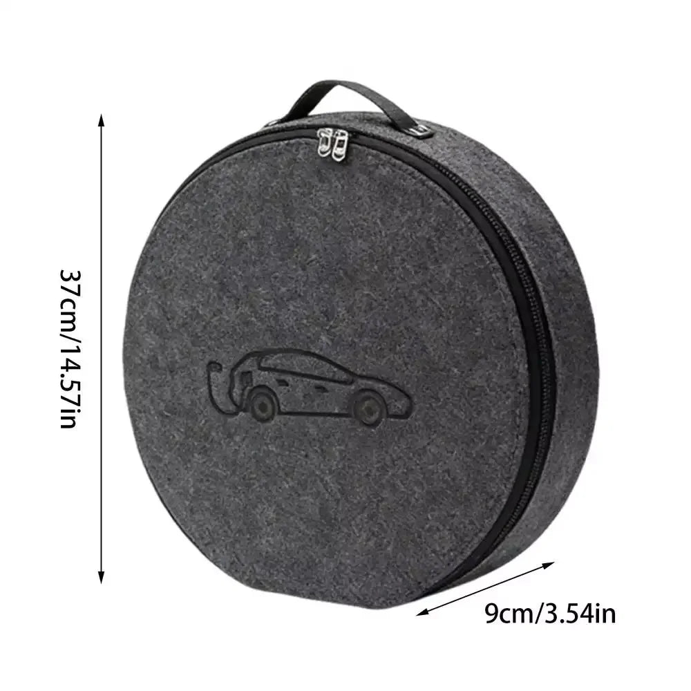 New Energy Vehicle Charging Gun Storage Bag Portable EV Charger Cable Bag Waterproof Auto EV Charging Jumper Storage Bag