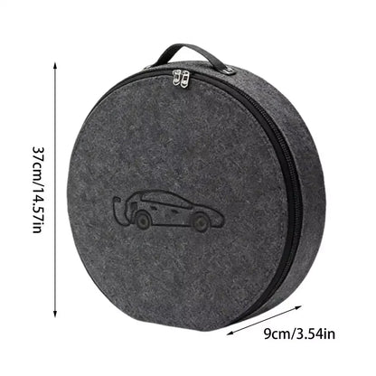 New Energy Vehicle Charging Gun Storage Bag Portable EV Charger Cable Bag Waterproof Auto EV Charging Jumper Storage Bag