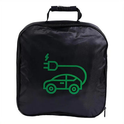 1pc Portable Waterproof EV Charger Storage Bag with Handle, Electric Vehicle Charging Cable Organizer for Outdoor Driving