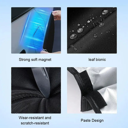 Magnetic EV Charger Port Cover - Durable, Weatherproof, UV & Snow Resistant, Heat Insulating for Electric Vehicles