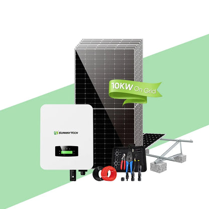 10 On Grid Tied Solar Power Energy System Home Solar Panel System On Grid 10000w