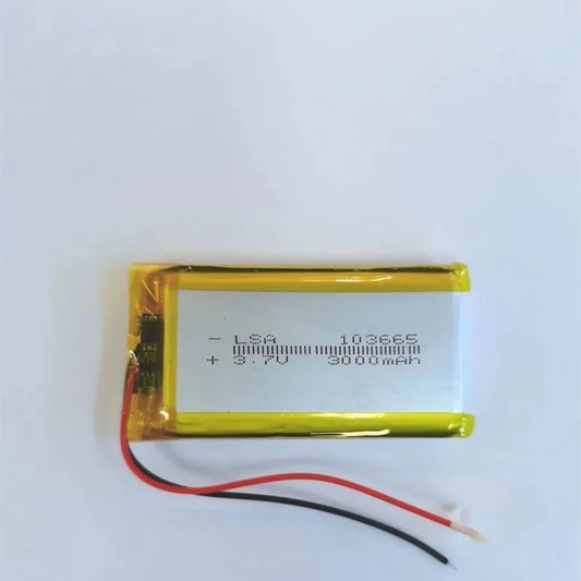 103565 3000mAh 3.7V Polymer Lithium Battery for Power Banks Monitoring Equipment LED Lights Rechargeable Lithium Batteries