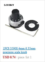 20PCS RM065 Trimmer Potentiometer Adjustable Resistor 500R 1K 5K 10K 20K 50K 100K 200K 500K 1M RM-065 Variable Resistors
