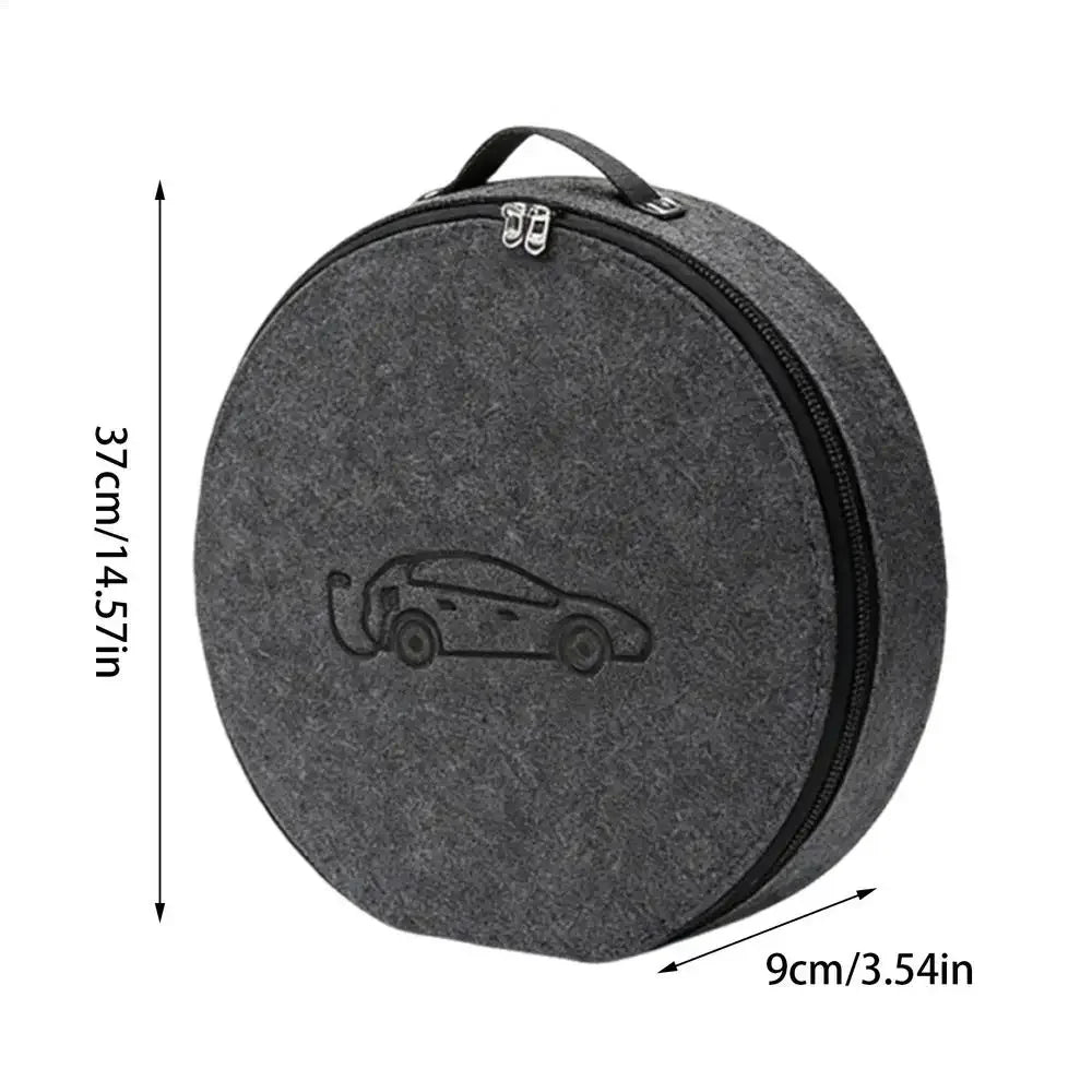 New Energy Vehicle Charging Gun Storage Bag Portable EV Charger Cable Bag Waterproof Auto EV Charging Jumper Storage Bag