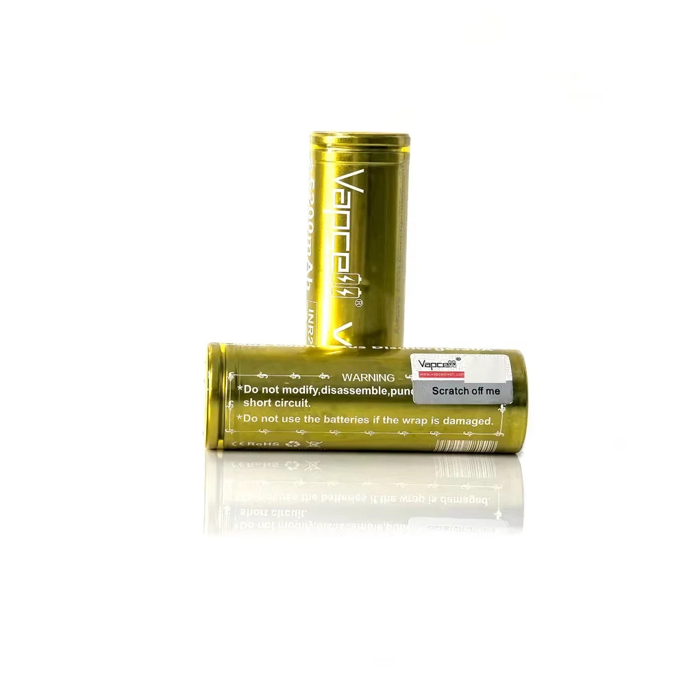 Vapcell V62 6200mah Battery INR26800 26800 Rechargeable Batteries 3.7v 22.94Wh High Drain Battery For Strong Light Flashlight