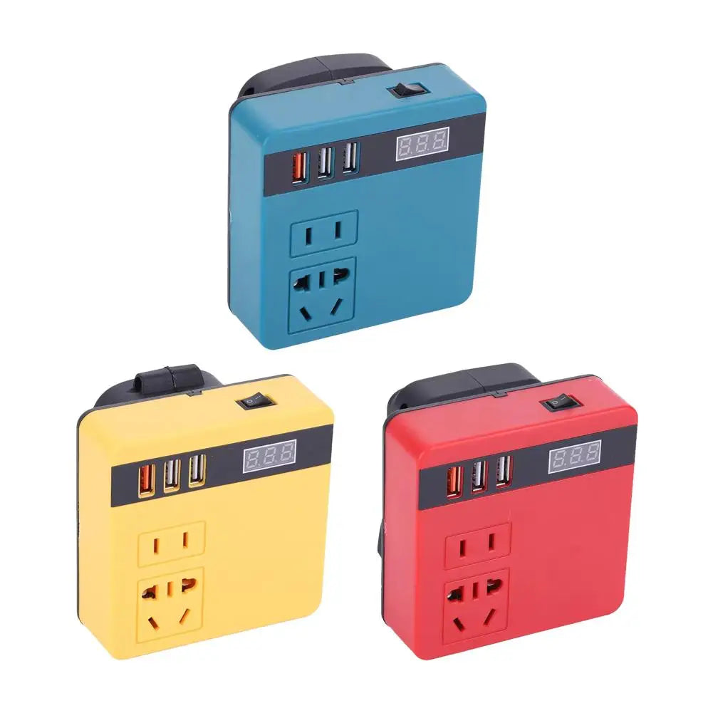 Multi Function Lithium Battery Inverter D C 18-21V To AC 220V Outdoor Work Inverter with Intelligent Fast Charging