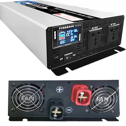 8000W 10000W 12000W Inverter 12V 24V 48V 60V 72V To AC 110V 220V Pure Sine Wave Solar Power Inverter Voltage Frequency Converter