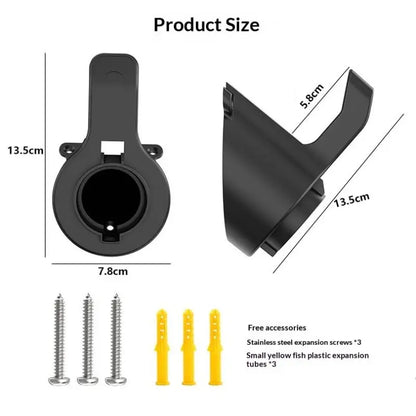 Versatile EV Charger Holder Wall Mount Bracket Sturdy Stand for Electric Car Charging Cables in Home Garage Setting