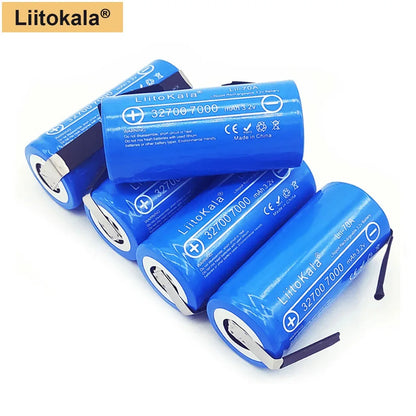 3.2V LiitoKala 32700 7000mAh Lii-70A LiFePO4 Battery Continuous Discharge Maximum 55A High Power Battery+Nickel Sheets