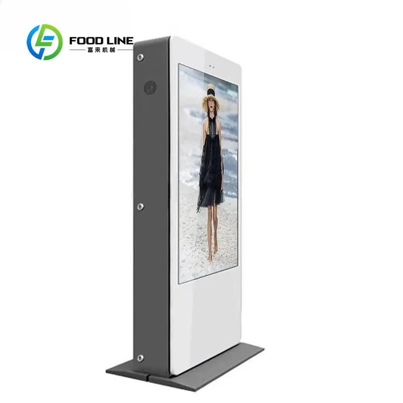 Customized ev charging station integrated lcd advertising display digital signage for commercial plaza retail business operators