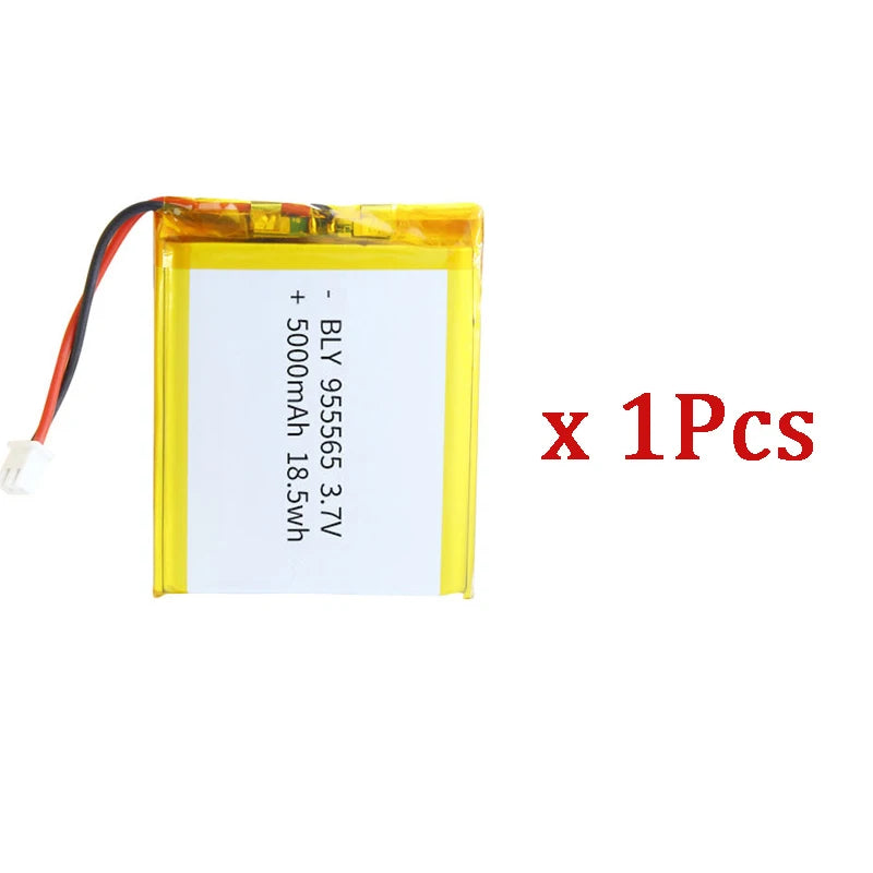 3.7V 5000mAh 955565 Polymer Lithium Battery Lithium Ion Battery For Power Bank GPS 100% Real Capacity