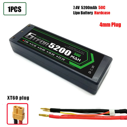 Batteries Lipo 7.4V 11.1V 15.2V 14.8V 22.2V 2S 3S 4S 6S 5200Mah 7000mAh 9200mAh 10000mAh for RC Car Truck Evader BX Truggy