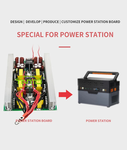 6kW circuit diagram DC AC power inverter 6000 watts 24v 220 solar power station inverter