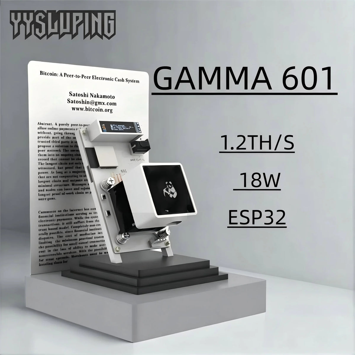 2026 Latest Bitaxe Gamma 601 1.5th/s 40W Open Source Bitcoin Miner With Power Supply