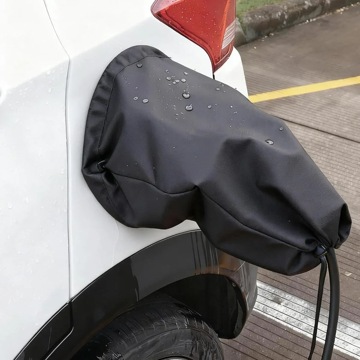 Waterproof Charging Port Cover EV Charger Cover Rain Snow Protection Magnetic Adsorption Universal for Most Electric Cars