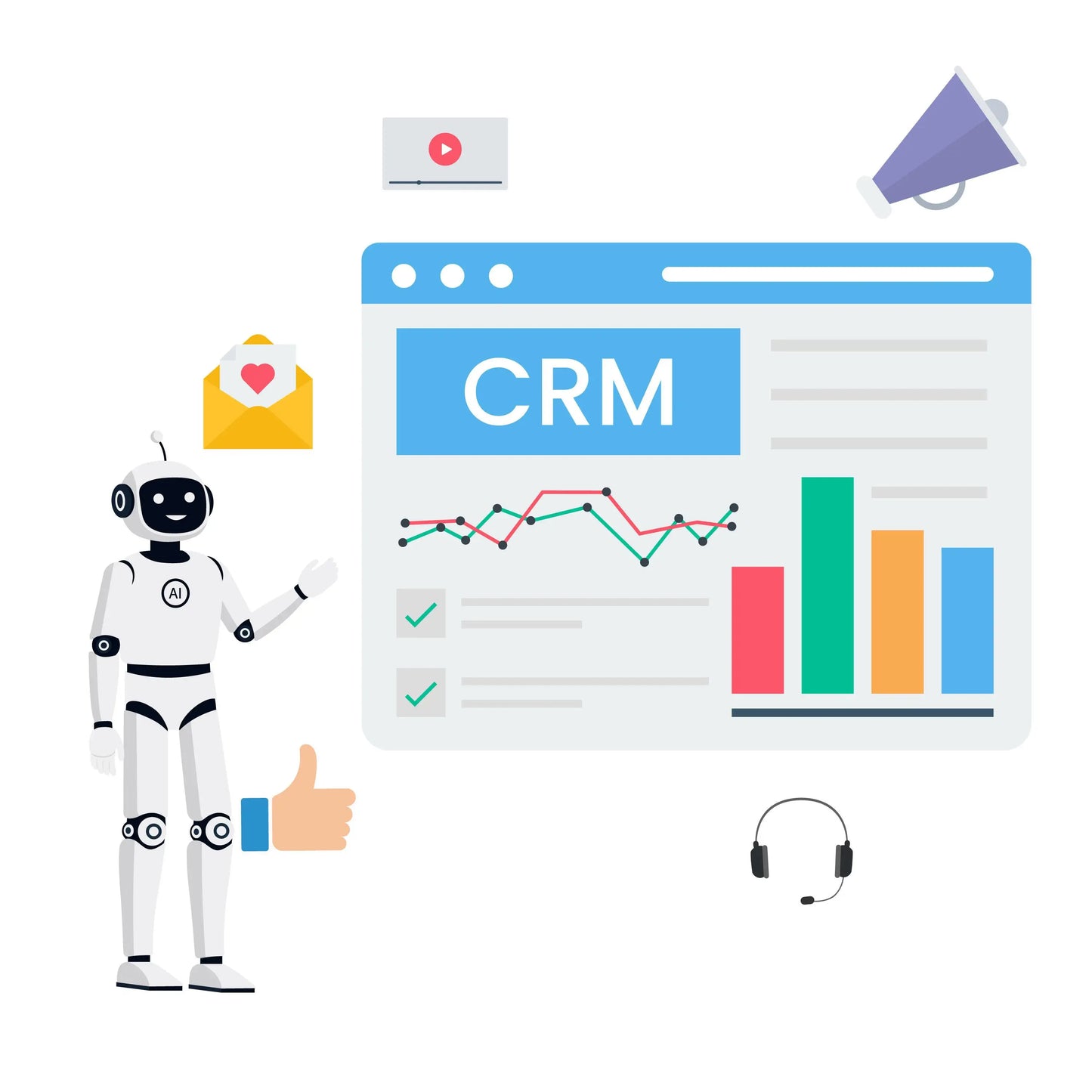 Smart AI Chatbot Mobile App with CRM Integration for Real-Time Customer Support Lead Conversion and Sales Automation