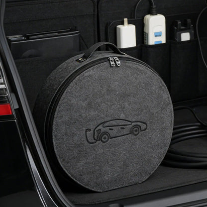 New Energy Vehicle Charging Gun Storage Bag Portable EV Charger Cable Bag Waterproof Auto EV Charging Jumper Storage Bag