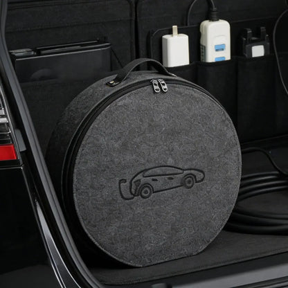 New Energy Vehicle Charging Gun Storage Bag Portable EV Charger Cable Bag Waterproof Auto EV Charging Jumper Storage Bag