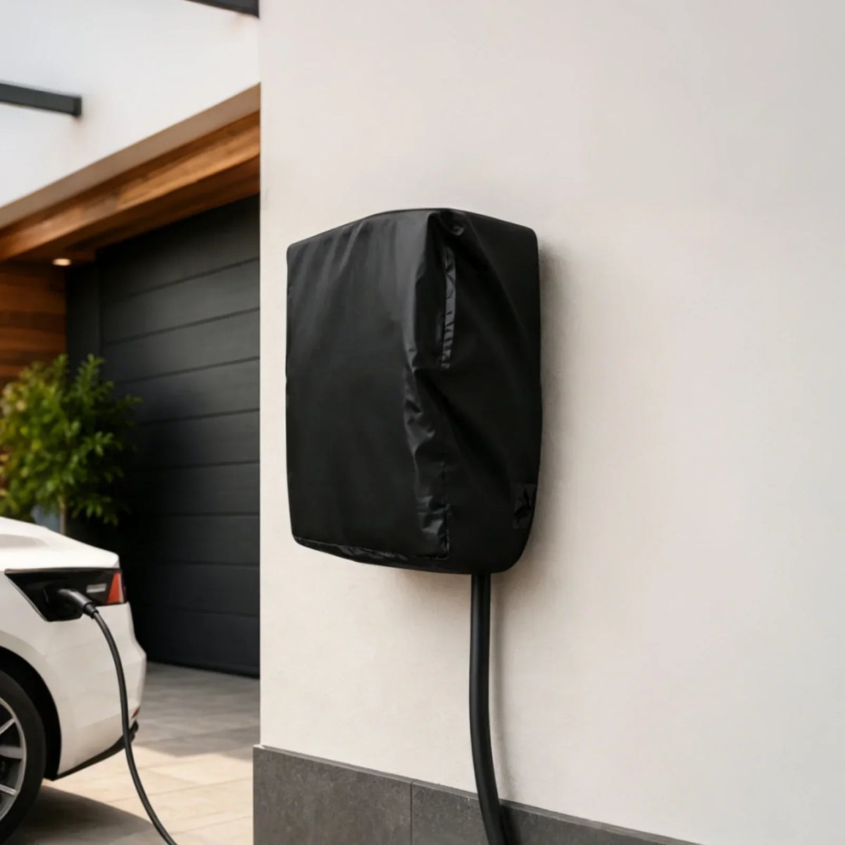 Waterproof Drawstring Bottom EV Charging Post Protective Cover For Electric Vehicle Charger Only Protective Sleeve