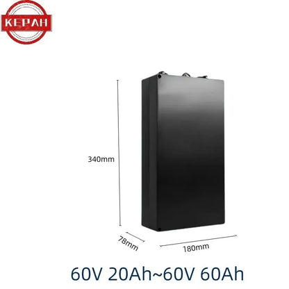 Electric  Lithium Battery Waterproof 18650 Battery 60V 20ah for Two Wheel Foldable Citycoco