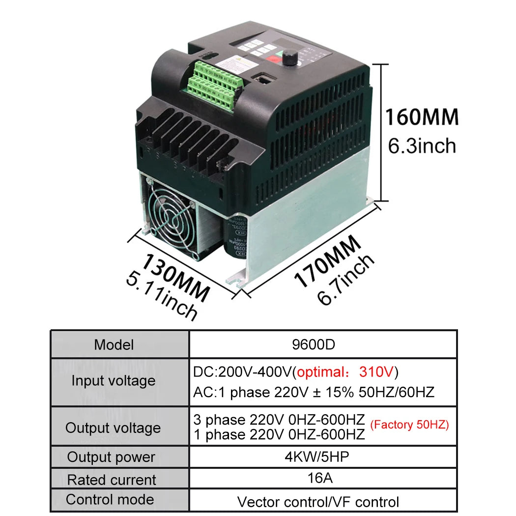 0.75KW Solar Inverter DC200-400V to 220V MPPT Charge Controller CE Certified for Off-Grid System
