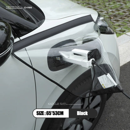 Auto Car EV Charger Plug Port Snow Rain Cover Magnetic Adhesion Waterproof Dustproof Chargering Protector for Electric Vehicles