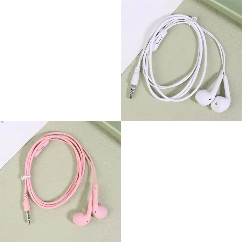 1/2/3pcs Universal 3.5mm Stereo In-Ear Headphones Sport Music Earbud Handfree Wired Headset Earphones with Mic For Xiaomi Huawei