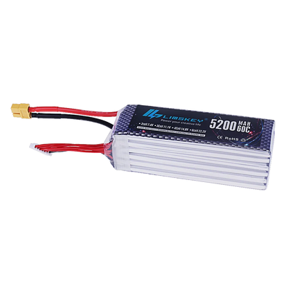 2S/3S/4S/6S 7.4v 11.1v 14.8v 22.2v 5200mah Lipo Battery 60C For RC Toys Car Truck Boats Drone Helicopter Parts With XT60 T Deans