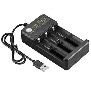 2 3 4 Slots 18650 Battery Charger 3.7V Portable Rechargeable Charger Lithium For 26650 18700 17670 16340 14500 10440 Batteries