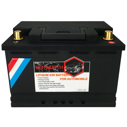 12V LiFePO4 Lithium Car Battery 70Ah 80Ah 100Ah 120Ah Jump Starter Battery Built in 200A BMS for Car, Automotive , SUV, Vehicle